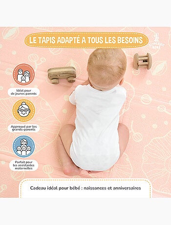Alfombra plegable bebés, reversible e impermeable, espuma 180 x 150 x 1 CASTLE| SUPERBE BEBE