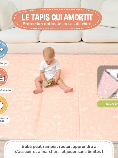 Alfombra plegable bebés, reversible e impermeable, espuma - 200 x 180 x 1,5 - BOAT | SUPERBE BEBE - Kiabi Alfombra plegable bebés, reversible e impermeable, espuma - 200 x 180 x 1,5 - BOAT | SUPERBE BEBE - Kiabi