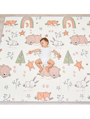 Alfombra plegable bebés, reversible e impermeable, espuma 180 x 150 x 1 CASTLE| SUPERBE BEBE