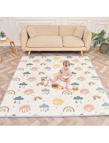 Alfombra plegable bebés, reversible e impermeable, espuma 180 x 150 x 1 CASTLE| SUPERBE BEBE