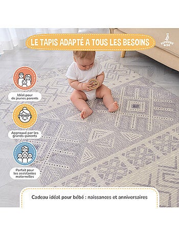 Alfombra plegable bebés, reversible e impermeable, espuma 180 x 150 x 1 CASTLE| SUPERBE BEBE