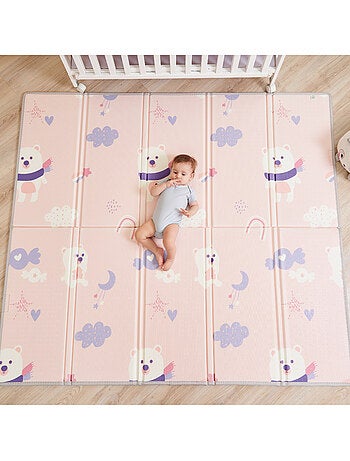 Alfombra plegable bebés, reversible e impermeable, espuma 180 x 150 x 1 CASTLE| SUPERBE BEBE
