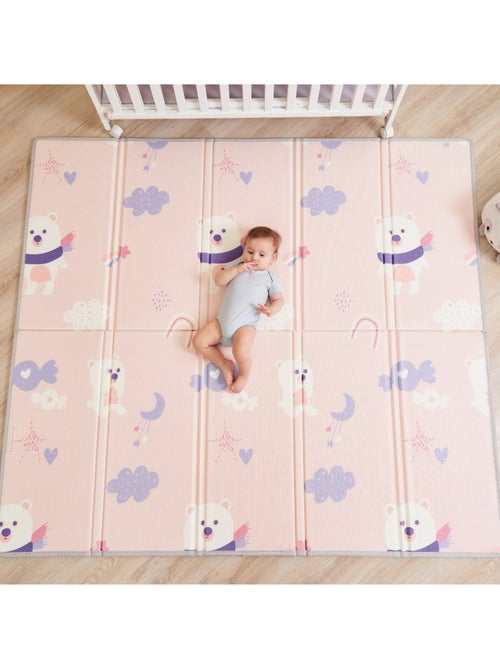 Alfombra plegable bebés, reversible e impermeable, espuma 180 x 150 x 1 PINK PANDA | SUPERBE BEBE - Kiabi Alfombra plegable bebés, reversible e impermeable, espuma 180 x 150 x 1 PINK PANDA | SUPERBE BEBE - Kiabi