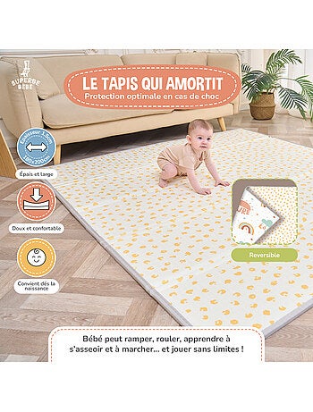 Alfombra plegable bebés, reversible e impermeable, espuma 180 x 150 x 1 CASTLE| SUPERBE BEBE