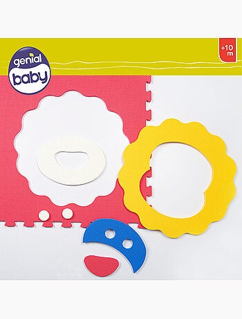 Alfombra puzzle bebés animales 4 piezas gomaespuma c'baby