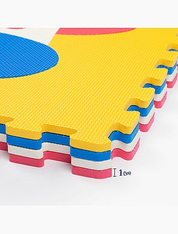 Alfombra puzzle bebés animales 4 piezas gomaespuma c'baby