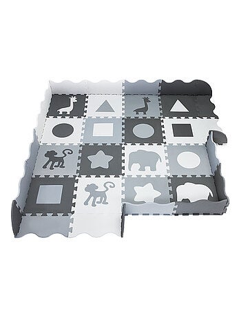 Alfombra puzzle de espuma eva 150x150 cm 16 piezas educativa para bebé y niños antideslizante