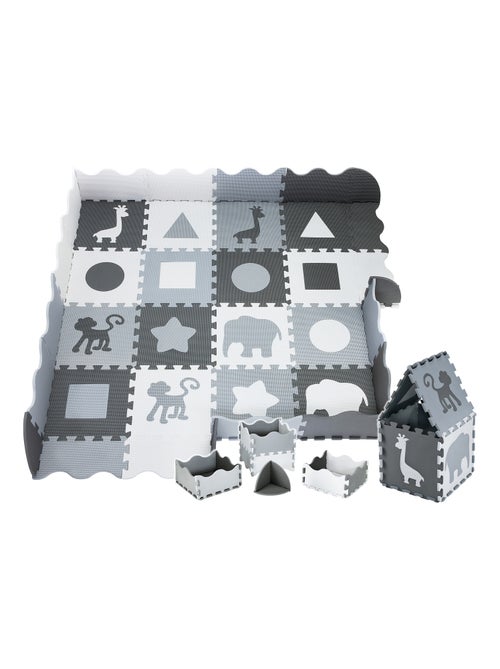 Alfombra puzzle de espuma eva 150x150 cm 16 piezas educativa para bebé y niños antideslizante - Kiabi Alfombra puzzle de espuma eva 150x150 cm 16 piezas educativa para bebé y niños antideslizante - Kiabi