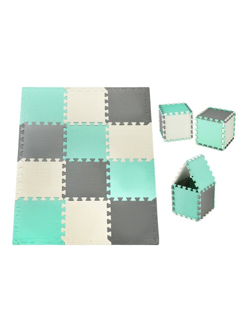 Alfombra puzzle espuma EVA 120x90 cm reversible bebé infantil 1,2 cm antideslizante educativa niños! - Kiabi Alfombra puzzle espuma EVA 120x90 cm reversible bebé infantil 1,2 cm antideslizante educativa niños! - Kiabi