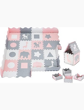 Alfombra puzzle espuma EVA 150x150 cm bebé niños 16 piezas educativa