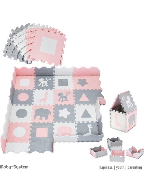 Alfombra puzzle espuma EVA 150x150 cm bebé niños 16 piezas educativa - Kiabi Alfombra puzzle espuma EVA 150x150 cm bebé niños 16 piezas educativa - Kiabi