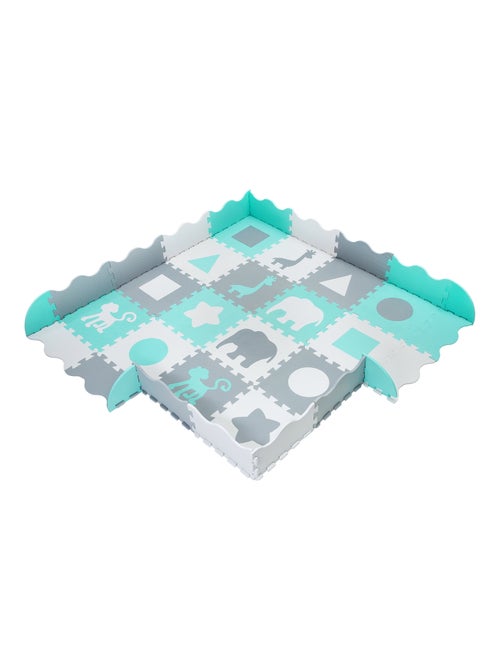 Alfombra puzzle EVA 150x150 cm 16 piezas bebé antideslizante impermeable desde 0 meses - Kiabi