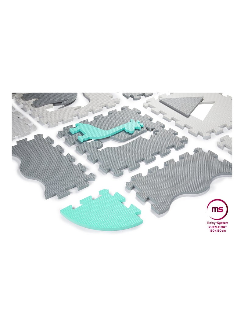 Alfombra puzzle EVA 150x150 cm 16 piezas bebé antideslizante impermeable desde 0 meses N/D - Kiabi