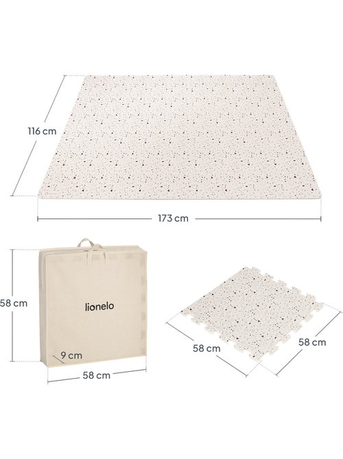 Alfombra Puzzle para Bebé LIONELO Yoka - 173x116 cm - Grosor 1.5 cm - Antideslizante - Kiabi Alfombra Puzzle para Bebé LIONELO Yoka - 173x116 cm - Grosor 1.5 cm - Antideslizante - Kiabi