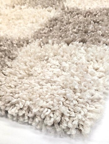 Alfombra rectangular de pelo largo