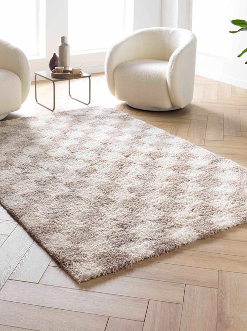 Alfombra rectangular de pelo largo - Kiabi