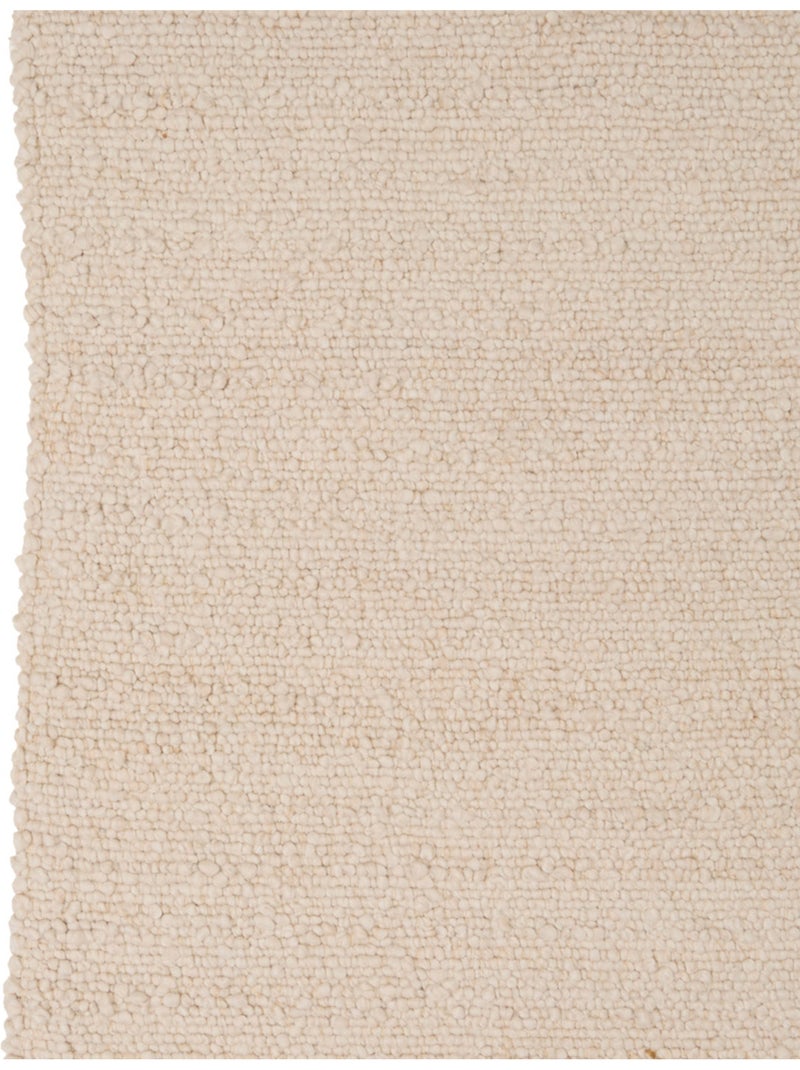 Alfombra rectangular efecto lana Beige - Kiabi