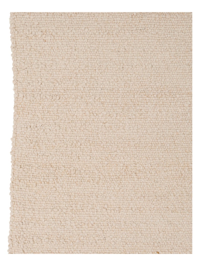 Alfombra rectangular efecto lana Marfil - Kiabi