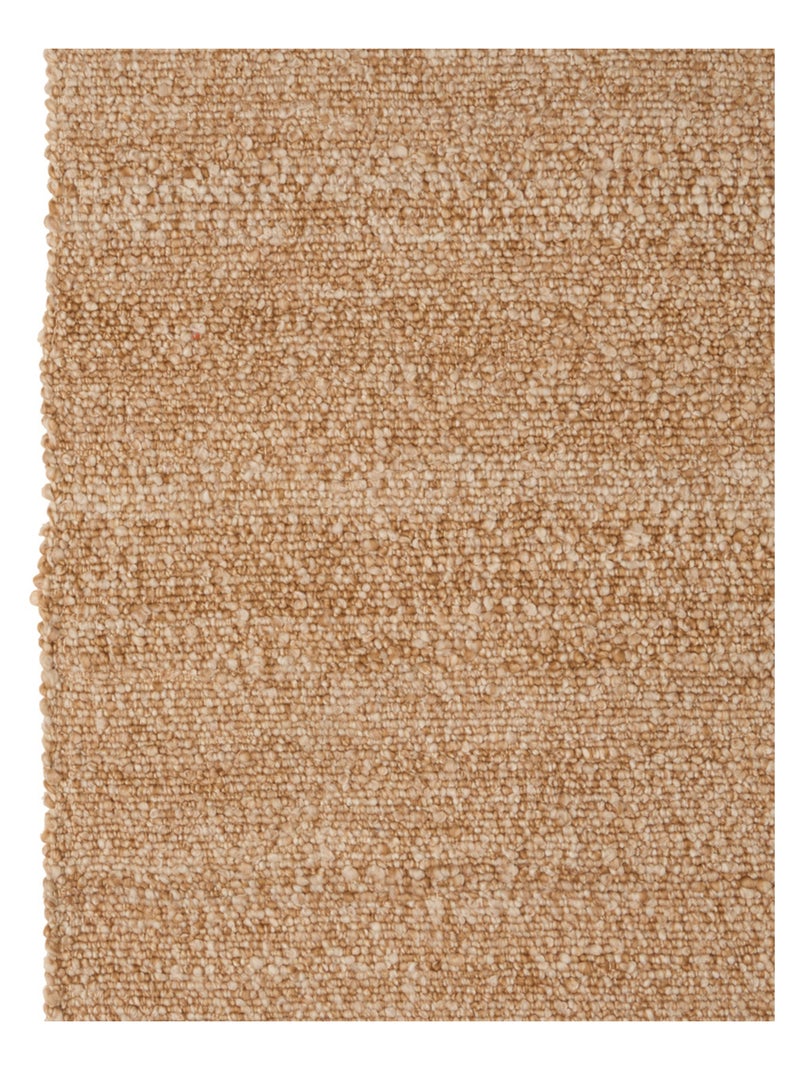 Alfombra rectangular efecto lana Marrón claro - Kiabi