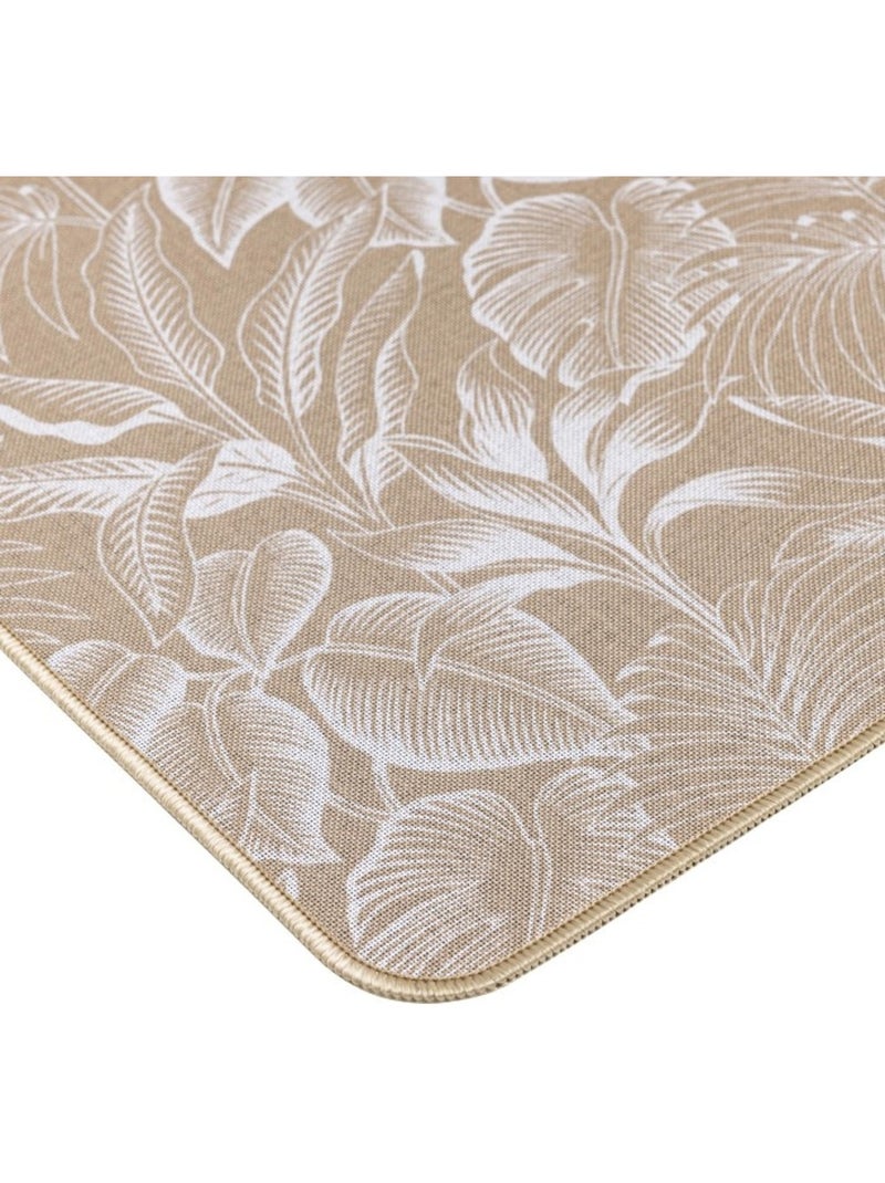 Alfombra rectangular tejida estampada stylis Blanco - Kiabi