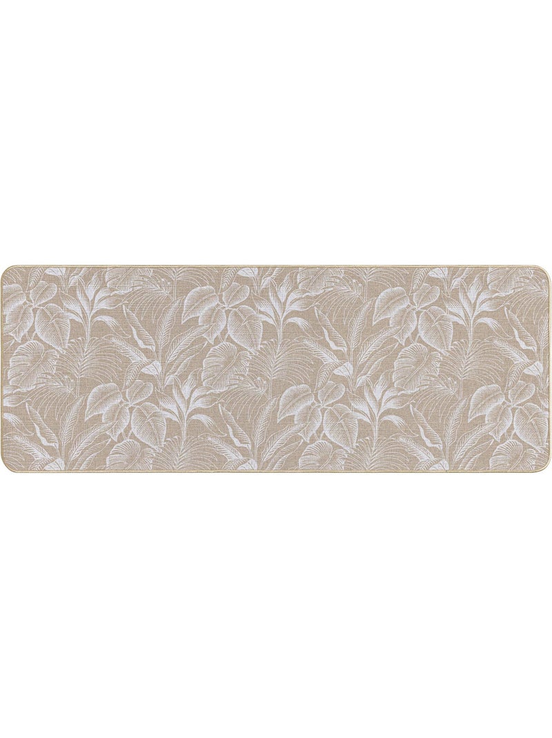 Alfombra rectangular tejida estampada stylis Blanco - Kiabi