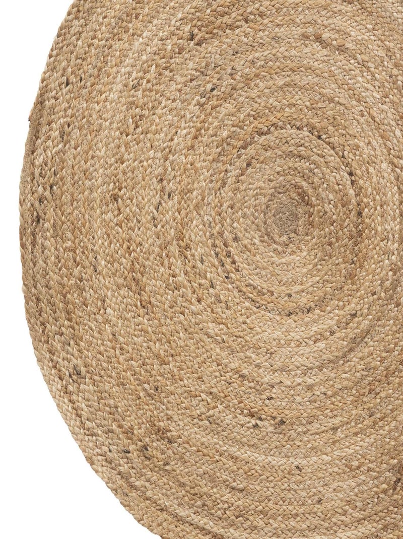 Alfombra redonda de yute Beige claro - Kiabi