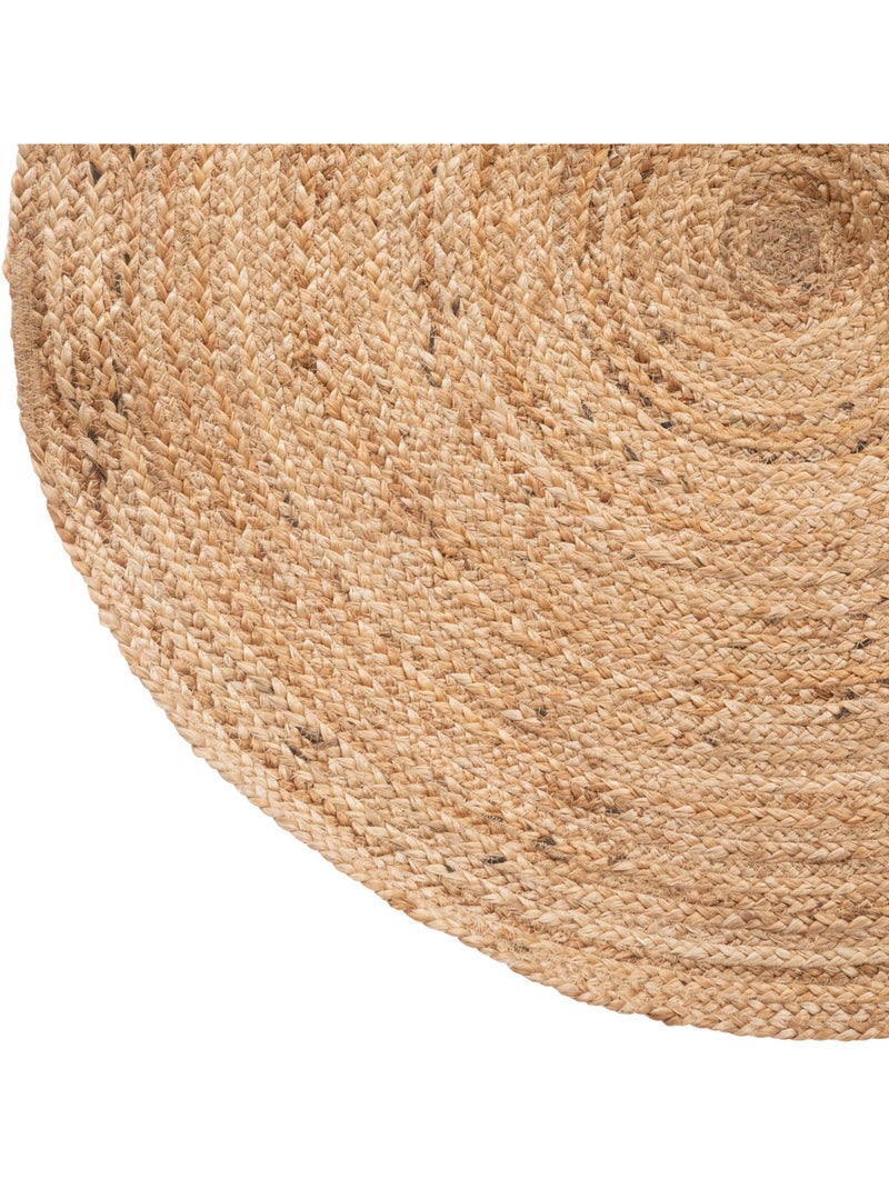 Alfombra redonda de yute Beige - Kiabi