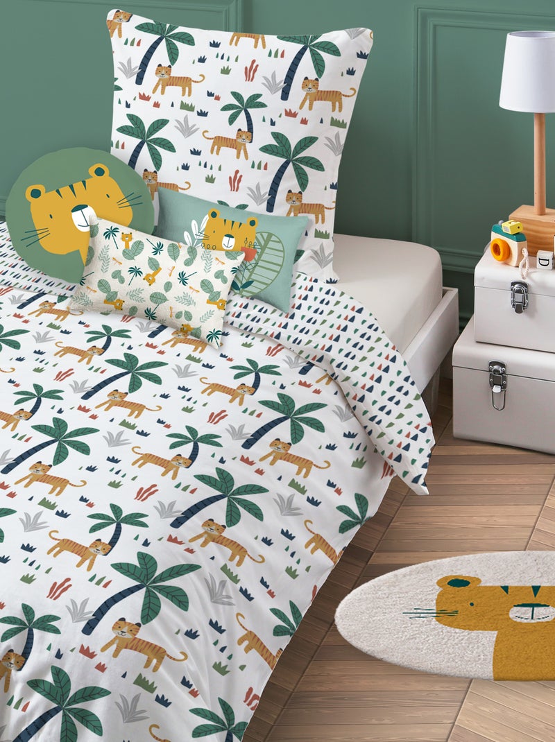 Alfombra redonda estampado 'tigre' BEIGE - Kiabi
