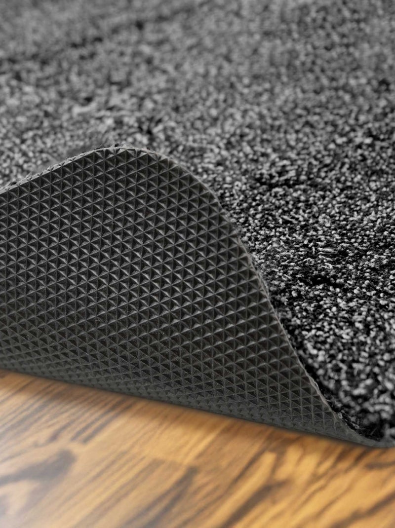 Alfombra ultraabsorbente de fibras mixtas para la entrada Negro - Kiabi