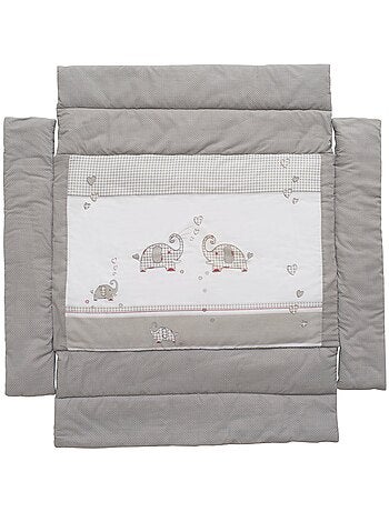 Alfombra universal para parque con bordes - estampado elefantes - 'ROBA' Jumbotwins