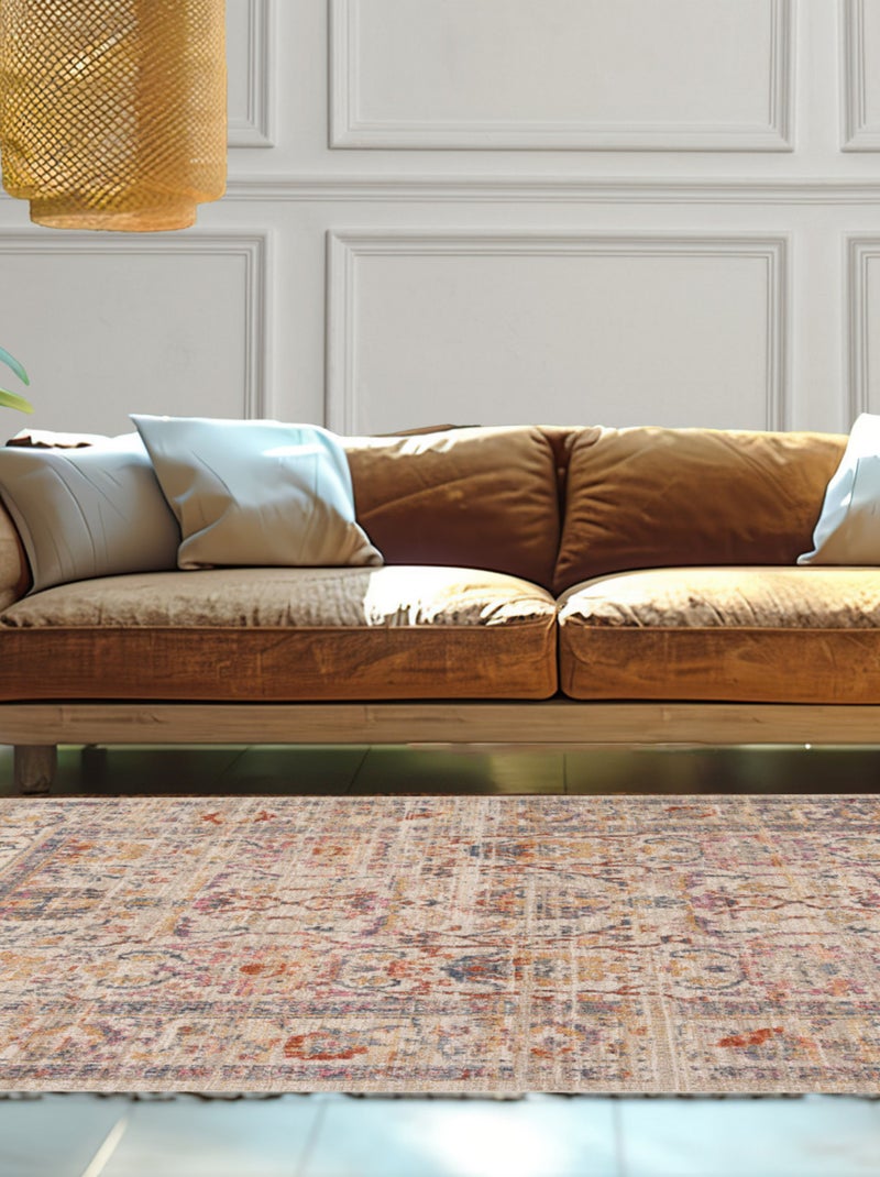Alfombra vintage de decoración de interiores Beige - Kiabi