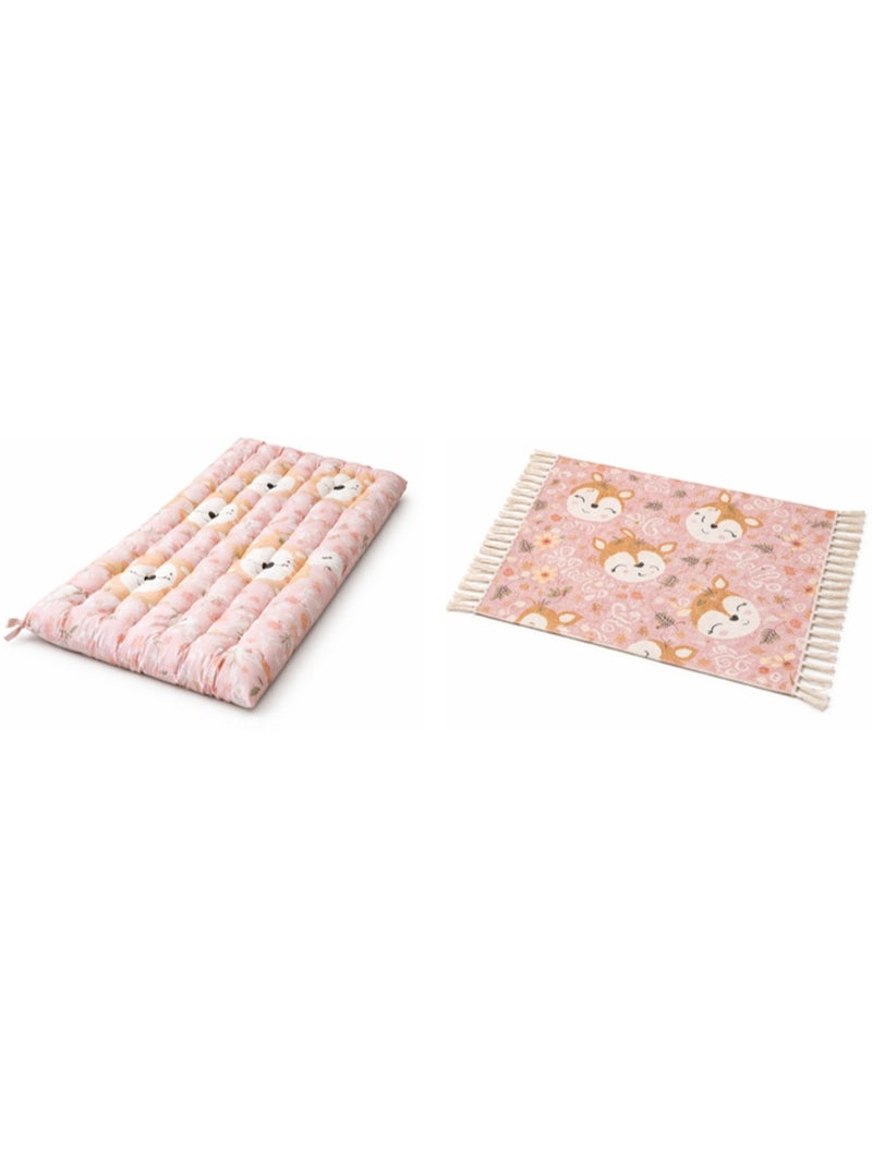 Alfombra y colchón de suelo infantil Rosa - Kiabi