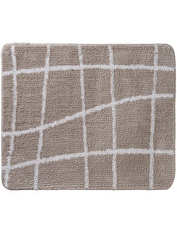 Alfombrilla de baño antideslizante a cuadros
