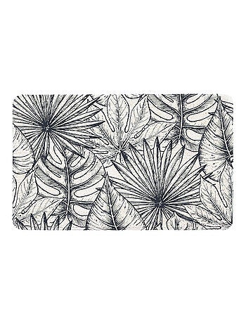 Alfombrilla de baño antideslizante con estampado de hojas