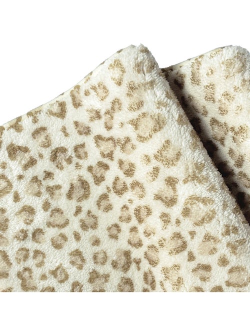 Alfombrilla de baño antideslizante con estampado de leopardo. - Kiabi