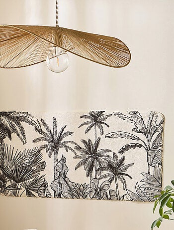 Alfombrilla de baño antideslizante con estampado tropical