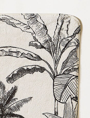 Alfombrilla de baño antideslizante con estampado tropical
