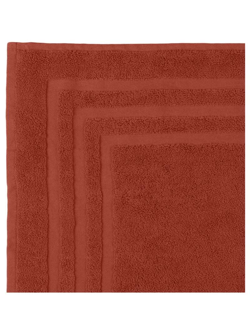 Alfombrilla de baño de algodón ecológico Naranja - Kiabi