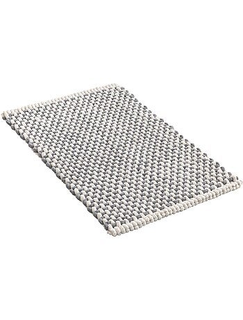Alfombrilla de baño de chenilla de polialgodón ultraabsorbente