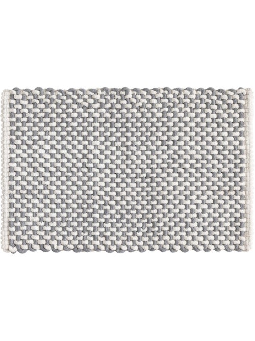 Alfombrilla de baño de chenilla de polialgodón ultraabsorbente - Kiabi