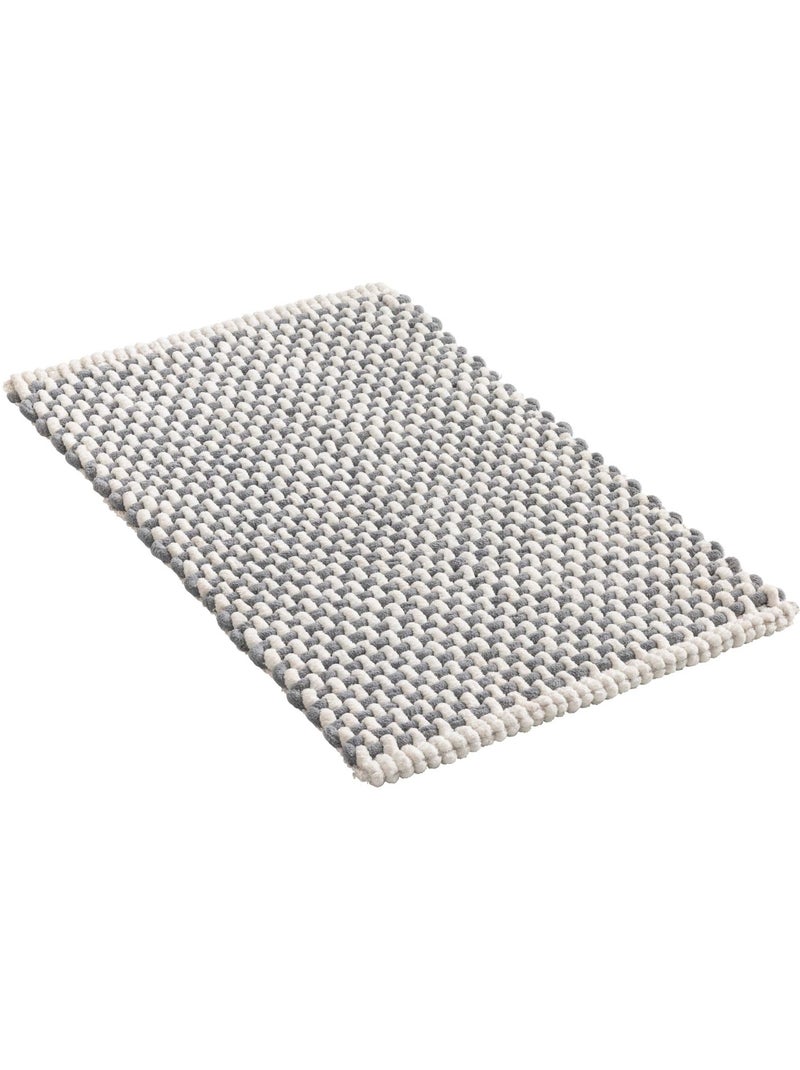 Alfombrilla de baño de chenilla de polialgodón ultraabsorbente Beige - Kiabi