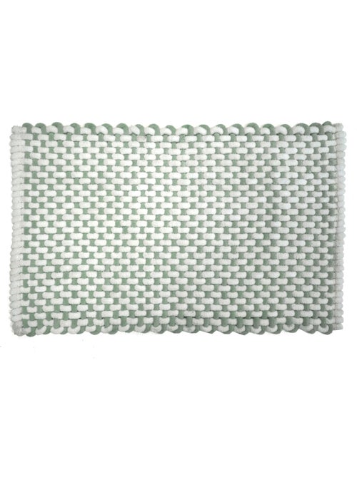 Alfombrilla de baño de chenilla de polialgodón ultraabsorbente - Kiabi