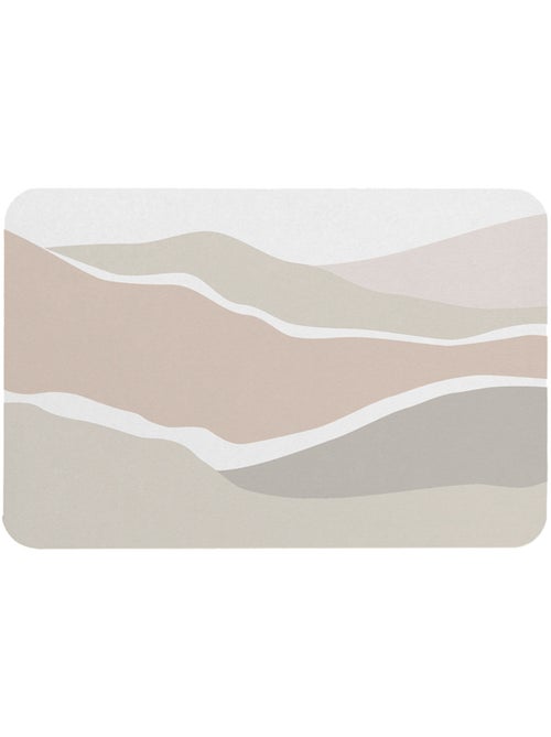 Alfombrilla de baño de diatomita con motivo de duna - Kiabi