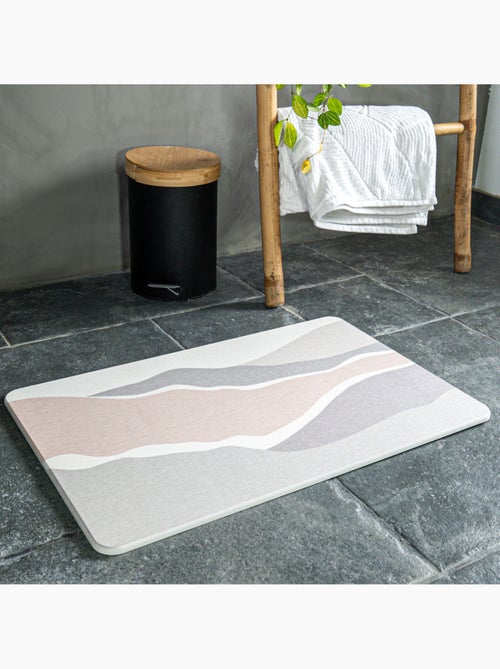 Alfombrilla de baño de diatomita con motivo de duna - Kiabi