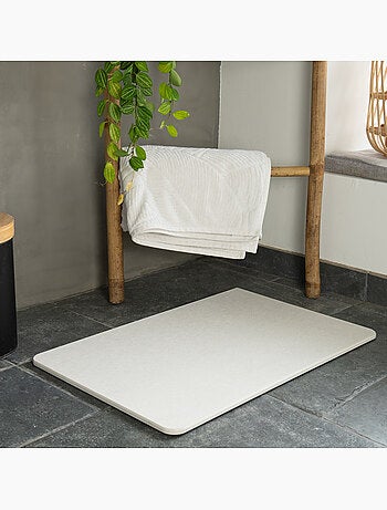 Alfombrilla de baño de diatomita en color topo