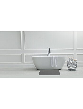 Alfombrilla de baño de diatomita gris