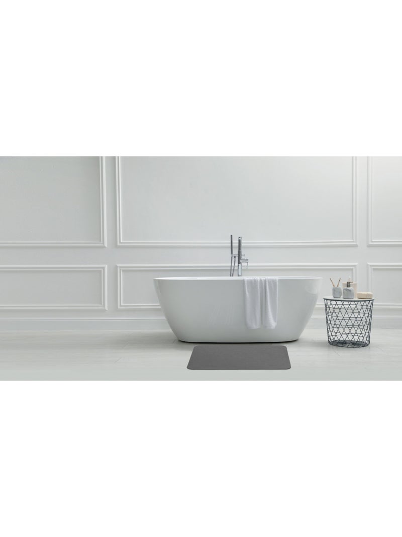 Alfombrilla de baño de diatomita gris Gris - Kiabi