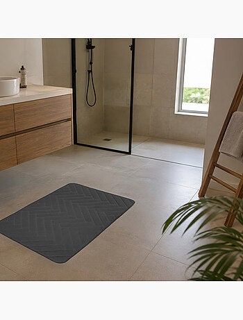 Alfombrilla de baño de espuma viscoelástica - diseño de espiga