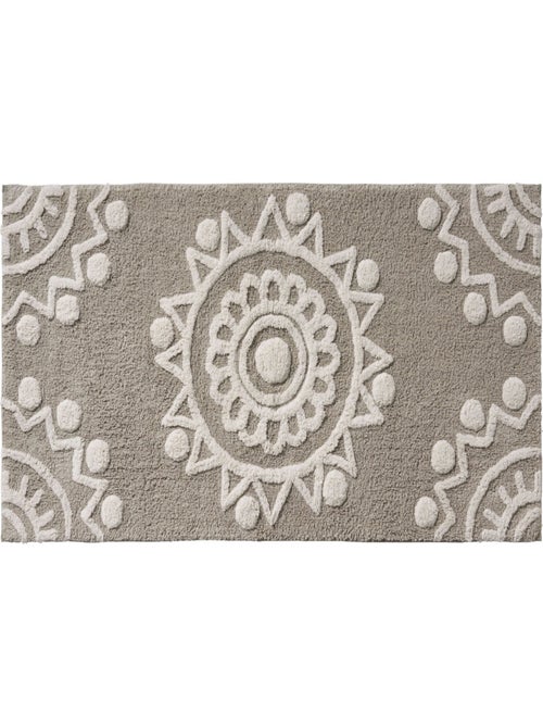 Alfombrilla de baño decorativa con motivos en relieve - Kiabi