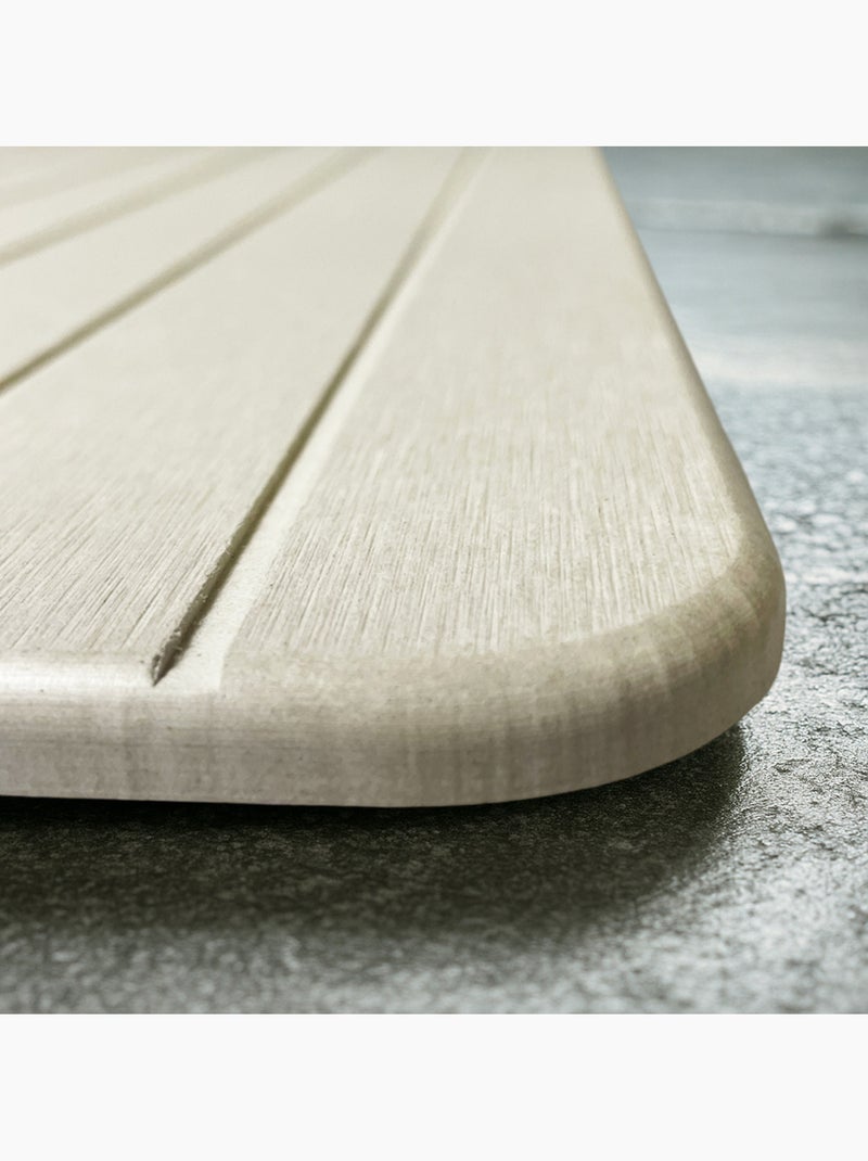 Alfombrilla de baño hueca de diatomita Beige - Kiabi